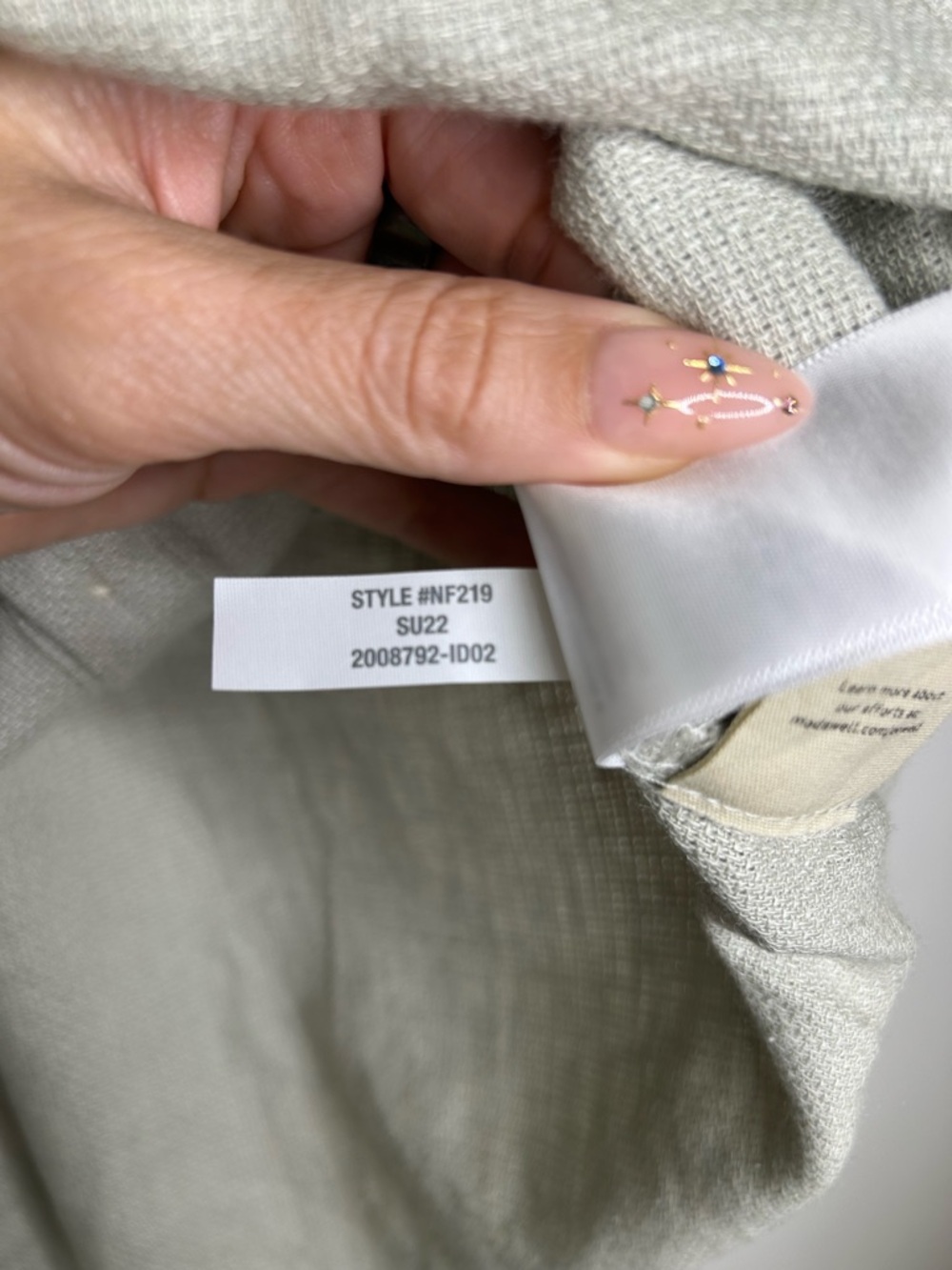 NWT Madewell linen Breezewoven Beachside Shirttail size small - Picture 7 of 8